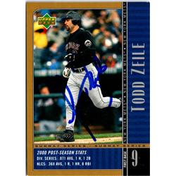 702650 Todd Zeile Signed New York Mets 2000 Upper Deck Subway Series No.NY19 Baseball Card