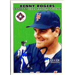 702727 Kenny Rogers Signed New York Mets 2000 Fleer Tradition No.80 Baseball Card