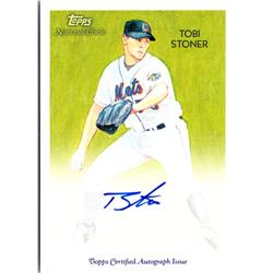 702751 Tobi Stoner Signed New York Mets 2010 Topps National Chicle No.NCATS Baseball Card