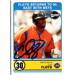 702788 Cliff Floyd Signed New York Mets 2003 Upper Deck Vintage No.298 Baseball Card