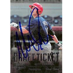 702967 Matt Skole Signed Washington Nationals, JZ 2011 Panini Playoff Contenders Rookie No.DT98 Baseball Card