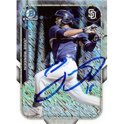 703003 Jose Rondon Signed San Diego Padres, JZ 2015 Bowman Chrome Mini Rookie Refractor No.FFMJRO Baseball Card