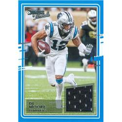 Picture of Autograph Warehouse 649676 Dj Moore Player Worn Jersey Patch Carolina Panthers 2020 Donruss Threads No.2 Football Card