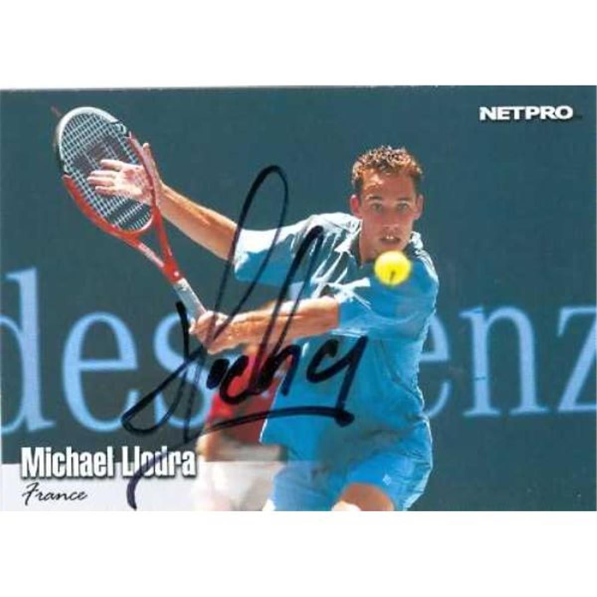 689458 Michael Llodra Autographed Tennis Card
