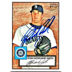 689742 Ryan Rowland-smith Autographed Seattle Mariners, JZ 2007 Topps 52 Rookie No.32 Baseball Card