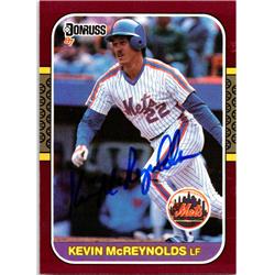 689854 Kevin Mcreynolds Autographed New York Mets 1987 Donruss Opening Day No.125 Baseball Card