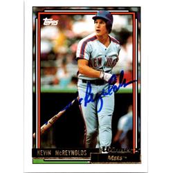 689882 Kevin Mcreynolds Autographed New York Mets 1992 Topps Gold No.625 Baseball Card
