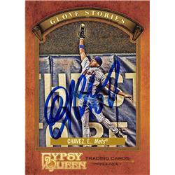 700056 Endy Chavez Autographed 2012 Topps Gypsy Queen No.GSDV Glove Stories 2006 NLCS Catch New York Mets B Baseball Card