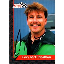 700158 Cory Mcclenathan Autographed Auto Racing, NASCAR & SC 1993 Finish Line No.28 Trading Card