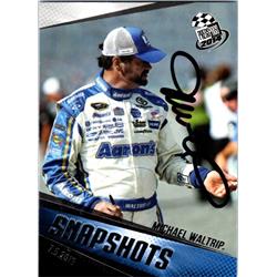 700539 Michael Waltrip Autographed Auto Racing NASCAR, SC 2014 Press Pass No.92 Trading Card
