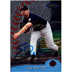 700704 Eric Milton Autographed Minnesota Twins, JZ 2000 Topps Finest No.178 Baseball Card -  Autograph Warehouse