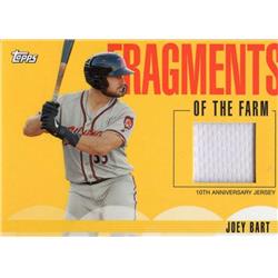 Joey Bart Player Worn Jersey Patch San Francisco Giants, Richmond Flying Squirrels 2020 Topps Fragments of the Farm Rookie No.FFJB Baseball Card