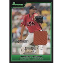 700840 Jason Hirsch Player Worn Jersey Patch Team USA, Houston Astros 2006 Bowman No.FG27 Baseball Card