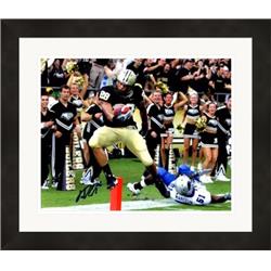 687516 8 x 10 in. Dustin Keller Autographed Purdue Boilermakers Tight End No.1 Matted & Framed Photo
