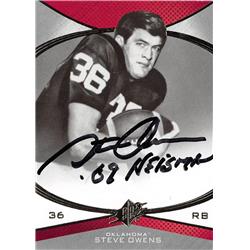 688254 Steve Owens Autographed Oklahoma Sooners, SC 2013 Upper Deck Spx No.169 Heisman Football Card