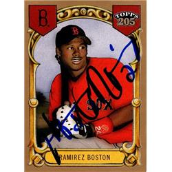 688313 Hanley Ramirez Autographed Boston Red Sox, FT 2003 Topps 205 No.131 Rookie Baseball Card