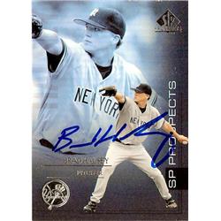 688316 Brad Halsey Autographed New York Yankees Ft 2004 Upper Deck SP Prospects No.94 Baseball Card