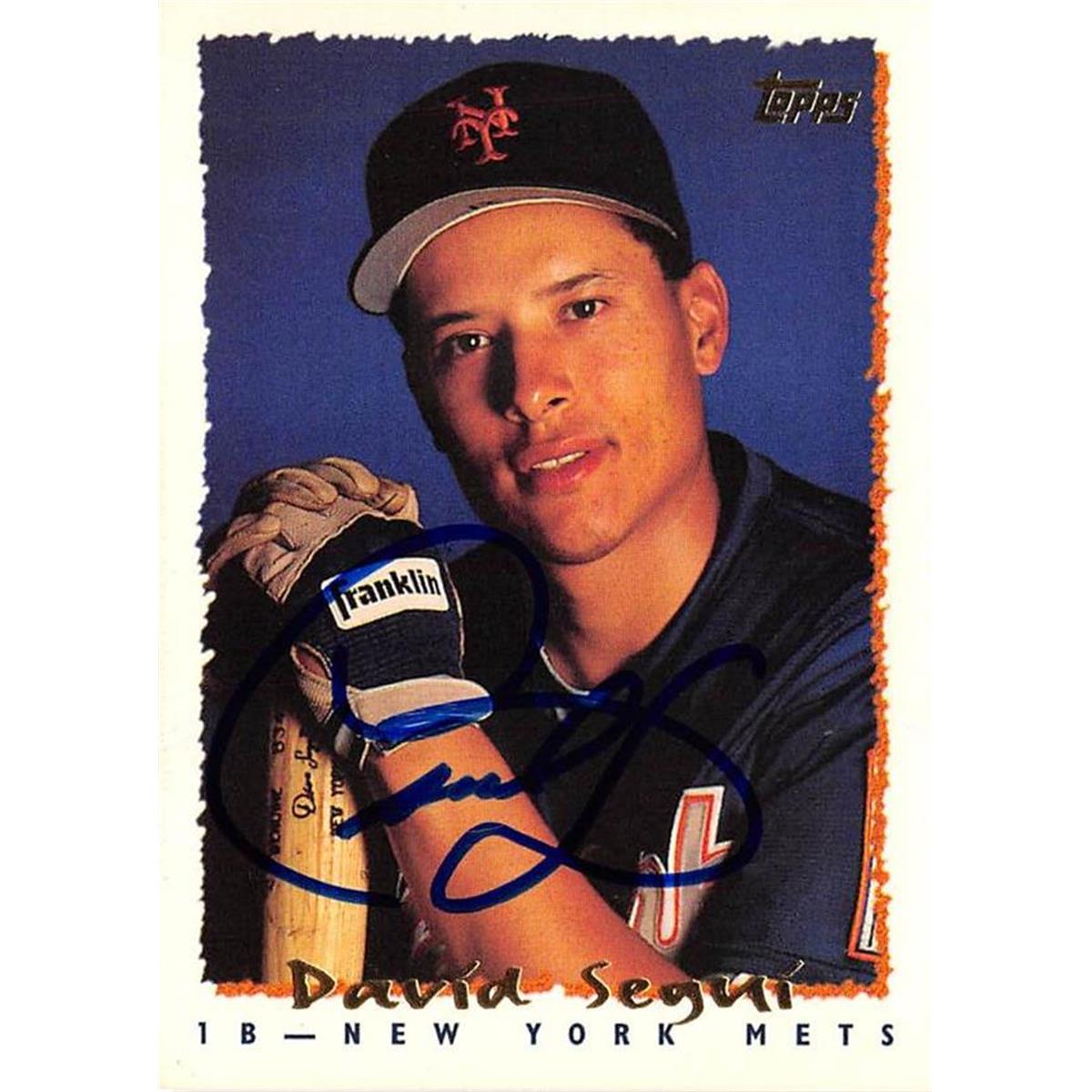 688484 David Segui Autographed New York Mets 1995 Topps No.101 Baseball Card