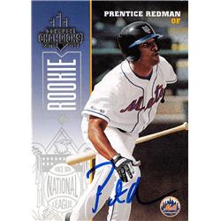 688526 Prentice Redman Autographed New York Mets 2003 Donruss Champions Rookie No.289 Baseball Card