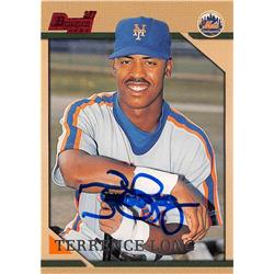 688545 Terrence Long Autographed New York Mets 1996 Bowman 1st Rookie No.368 Baseball Card
