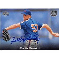 688548 Kirk Presley Autographed St. Lucie Mets 1995 Upper Deck Future Stock Rookie No.30 Baseball Card