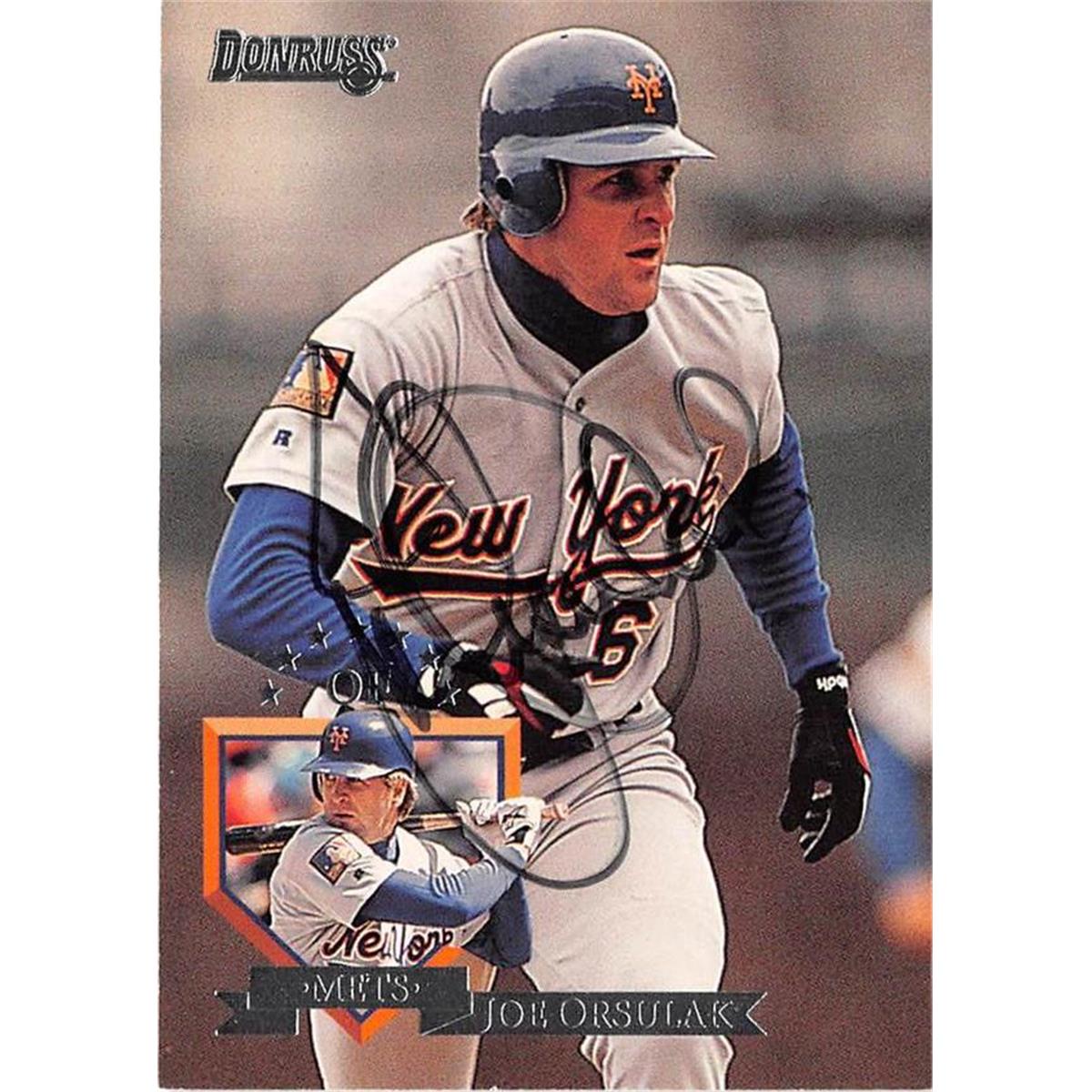 688634 Joe Orsulak Autographed New York Mets 1995 Donruss No.266 Baseball Card
