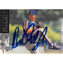 688687 Bill Pulsipher Autographed St. Lucie Mets 1993 Upper Deck Top Prospect No.205 Baseball Card
