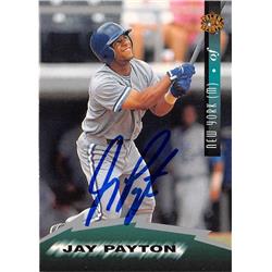 688741 Jay Payton Autographed New York Mets 1997 Score Talkn Sports No.41 Baseball Card