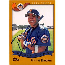 688997 David Bacani Autographed New York Mets 2002 Topps Draft Rookie No.694 Baseball Card