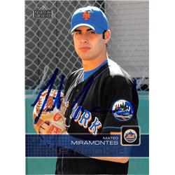 689068 Mateo Miramontes Autographed New York Mets 2003 Upper Deck Star Rookie No.83 Baseball Card