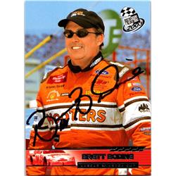 689231 Brett Bodine Autographed Auto Racing, NASCAR & SC 2003 Press Pass No.4 Trading Card