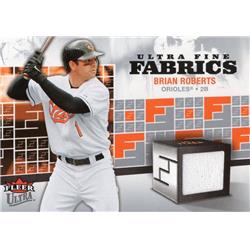 675960 Brian Roberts Player Worn Jersey Patch Baltimore Orioles 2006 Fleer Ultra Fabrics No.FMBR Baseball Card