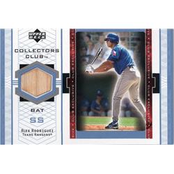 676083 Alex Rodriguez Player Used Bat Patch Texas Rangers 2002 Upper Deck No.ARB Baseball Card