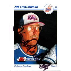 676288 Jim Shellenback Autographed Orlando Sunrays 1991 Impel Pre Rookie No.496 Baseball Card