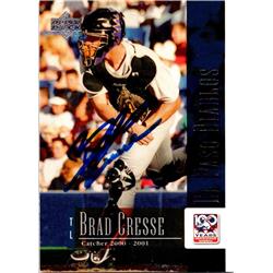 676313 Brad Cresse Autographed El Paso Diablos 2001 Upper Deck Rookie No.61 Baseball Card