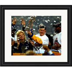 726186 8 x 10 in. Dick Vermeil Autographed St. Louis Rams Super Bowl Champion Head Coach No.SC11 Matted & Framed HOF 2022 Photo
