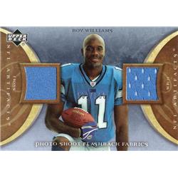 664666 Roy Williams Player Worn Jersey Patch Detroit Lions 2004 Upper Deck Artifacts No.PSFWI LE 102-350 Football Card