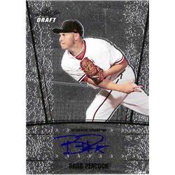 665031 Brad Peacock Autographed Palm Beach State Panthers 2011 Leaf Draft Metal Rookie No.AUBP1 Baseball Card