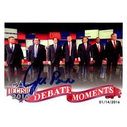 665356 Jeb Bush Autographed Former Governor of Florida 2016 Decision Debate Moments No.76 Trading Card