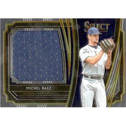 675740 Michel Baez Player Worn Jersey Patch San Diego Padres 2020 Panini Select No.RJSMB Baseball Card