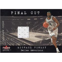 675752 Michael Finley Player Worn Jersey Patch Dallas Mavericks 2001 Fleer Final Cut No.MF4 Basketball Card