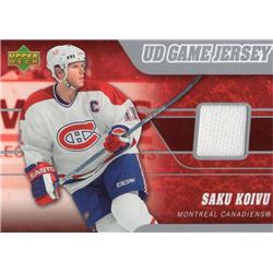 675847 Saku Koivu Player Worn Jersey Patch Montreal Canadiens 2007 Upper Deck No.J2KO Hockey Card