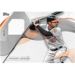 675895 Adam Jones Player Worn Jersey Patch Baltimore Orioles 2017 Topps No.MLMAJ Baseball Card