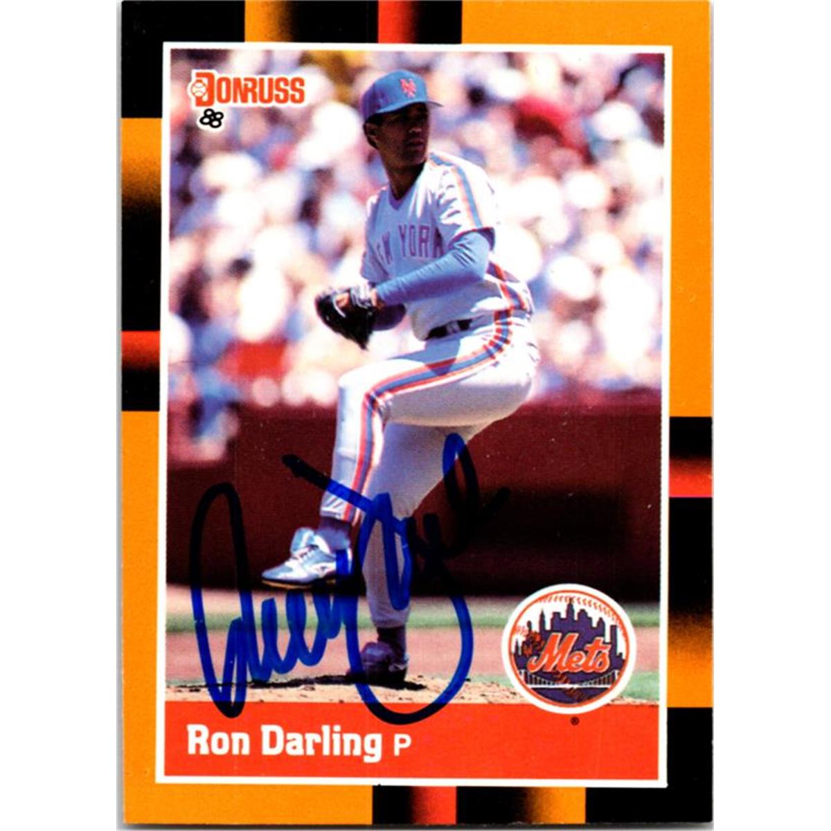 724954 Ron Darling Autographed New York Mets 1988 Donruss No.41 Baseball Card