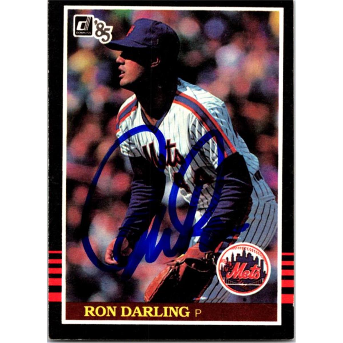 724956 Ron Darling Autographed New York Mets 1985 Donruss No.434 Baseball Card