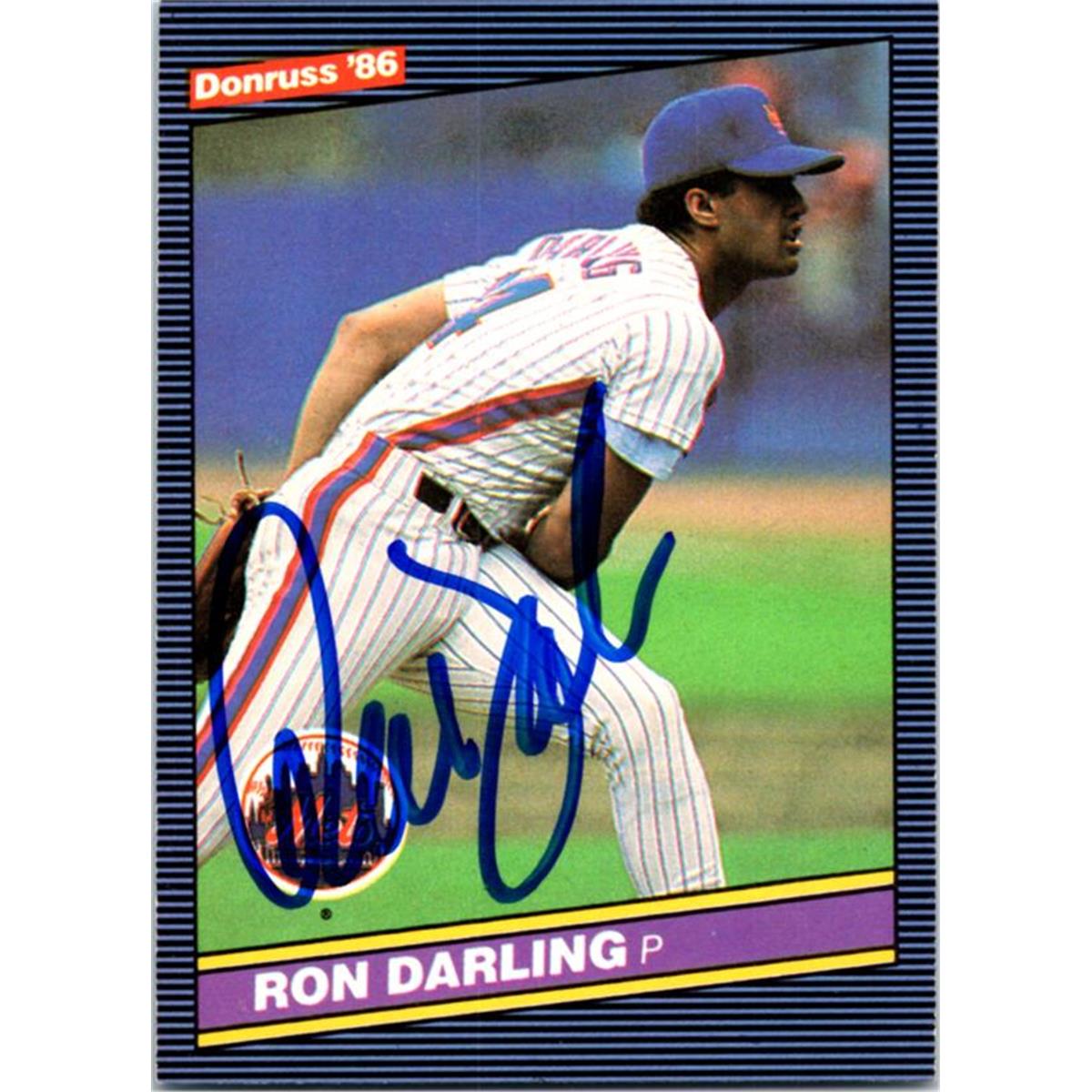 724959 Ron Darling Autographed New York Mets 1986 Donruss No.563 Baseball Card