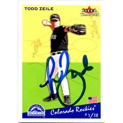 725237 Todd Zeile Autographed Colorado Rockies 2002 Fleer Tradition No.U233 Baseball Card