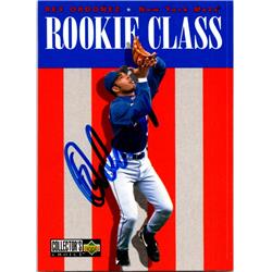 725280 Rey Ordonez Autographed New York Mets 1996 Upper Deck Rookie Class No.429 Baseball Card