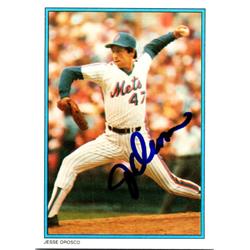725312 Jesse Orosco Autographed New York Mets 1985 Topps All Star No.2 Baseball Card