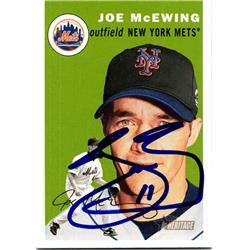 725326 Joe Mcewing Autographed New York Mets 2003 Topps Heritage No.223 Baseball Card